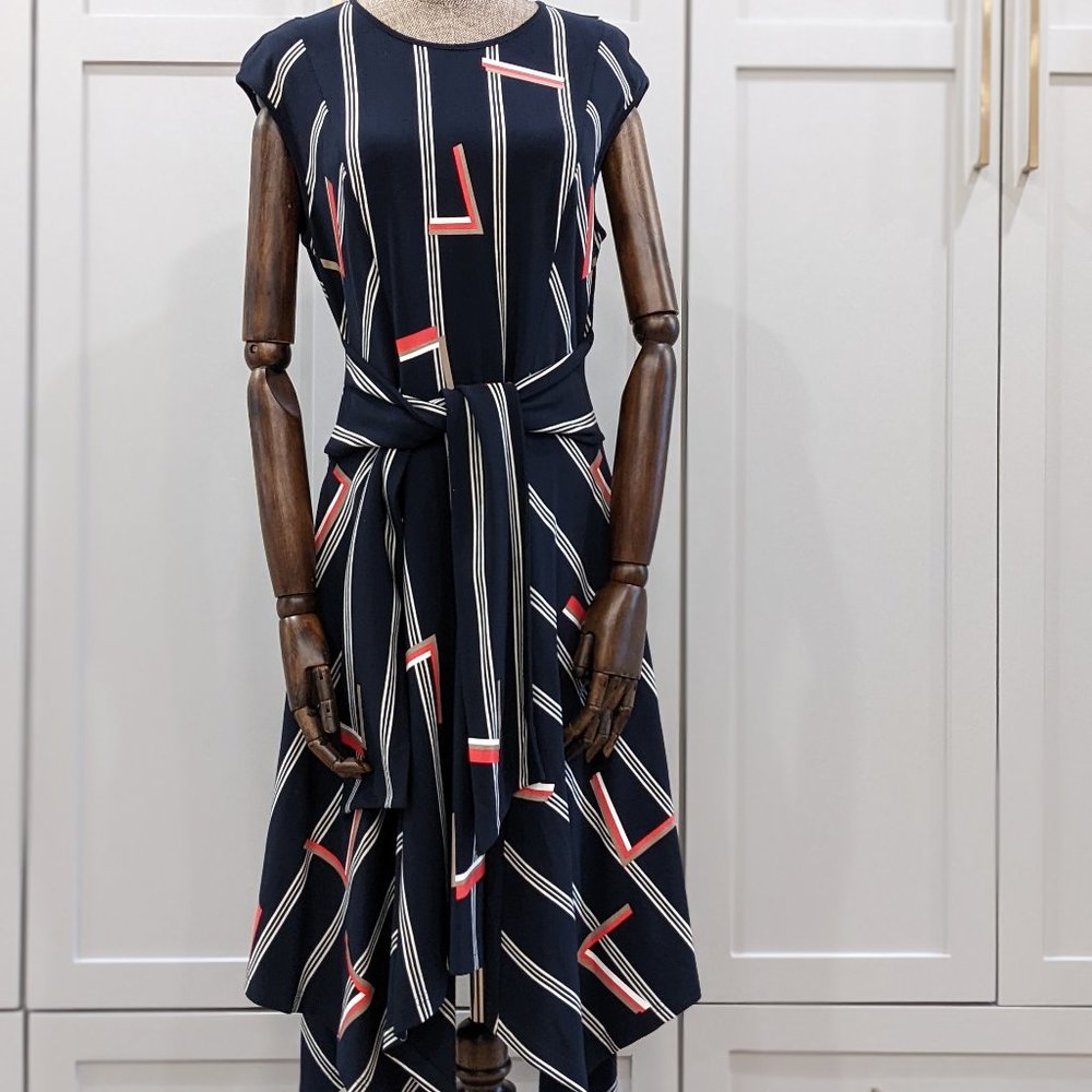 NWT TIE ELEGANT COCKTAIL FORMAL A-LINE DRESS MEDIUM